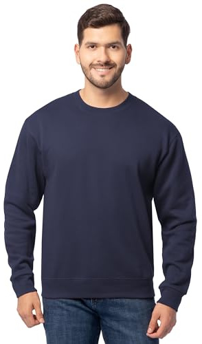 Fruit of the Loom Men's Eversoft Fleece Sweatshirts & Hoodies, Sweatshirt-Navy, 3X-Large