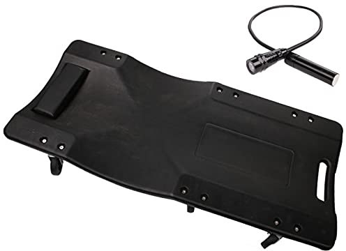 ARCH Rollbrett Automotive Mit Licht, Sichern Sie Den Bolzen, Tragbaren Griff, Creeper, Geeignet Für Auto-Reparaturgeschäfte Und Wartungswagen (Color : Black)