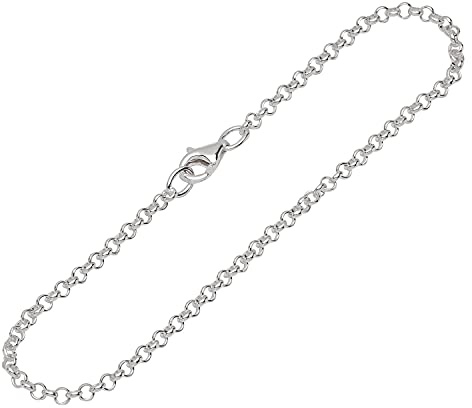 NKlaus pulsera de plata esterlina 925 19cm cadena de guisantes redonda de ancho de las señoras pulsera de la cadena nueva multa 12668