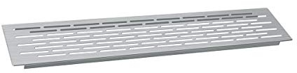 Solmer LTD Kitchen Cabinet worktop Plinth Heat Vent Grill 500 x 100 mm Brushed Steel
