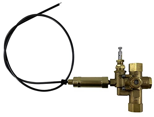 1/2 NPT Combination Pilot Valve, Unloader Valve, Check Valve plus Throttle Control Cable for 8HP - 13 HP Gas air Compressors and Below (140-175 PSI, 36 Throttle Control Cable & Unloader Valve)