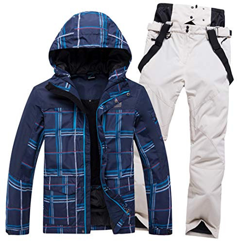 Herren Winter Ski Berg Anzug Snowboard Anzug Skijacke + Abnehmbare Skihose Ski Set Q3 3XL
