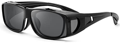 YIMI Rundum-Sonnenbrille, polarisierte Gläser zum Tragen über Korrektionsbrillen, passen über normale Brillen mit 100% UV-Schutz