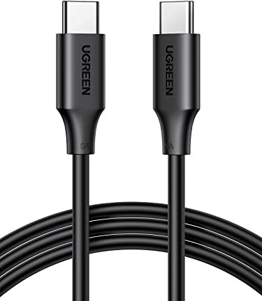 UGREEN USB C Kabel 100W USB C auf USB C Ladekabel 5A/20V PD 3.0 PPS kompatibel mit iPhone 16/15, M2 MacBook Pro 2023 iPad Pro 12.9 2022 iPad Air 5 Galaxy S24 Ultra Pixel 9 Steam Deck usw. (2M)