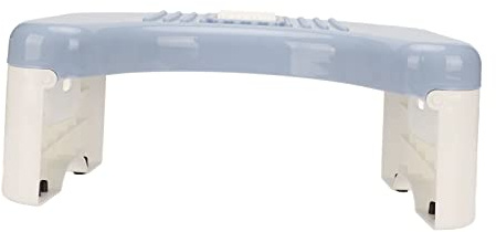 Toiletten-Tritthocker, Faltbarer Toiletten-Töpfchen-Tritthocker mit Anti-Rutsch-Schicht, Tragbarer, Einfach zu Verstauender Badezimmer-Hockerhocker für Erwachsene und Kinder (Blau)