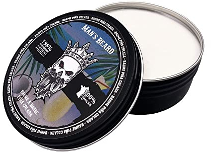 MAN'S BEARD - Baume à barbe - Pina Colada - 100% fabrication française - Ingrédients d'origine naturelle - 90 ml