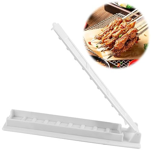 Kebab Maker, stampo lungo da 11 pollici, in plastica spessa, forma manuale di kebab, shish kebab turco, kebab maker e spiedini, kebab maker pressa bianca, kebab maker machine per barbecue, picnic