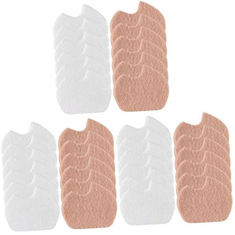 Beaupretty 18paare Atmungsaktive Vorfußpolster Multifunktionale Fußkissen Für Hohe Schuhe Flache Schuhe Und Sneakers Komfortable Und Rutschfeste Einlagen Filz Hautfarbe Weiß