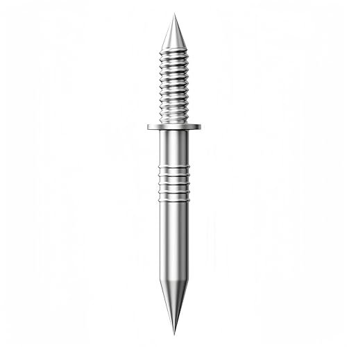 300pcs Double Head Skirting Thread Seamless Nail Double Head Nails Double Side Nails With 3 Installation Barrels for Skirting Seamless Nails Double-Head Screw Solid Wood Baseboard Screws