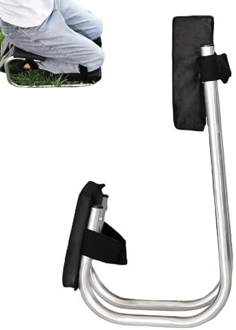 Kniehocker für Gartenarbeit, Gartensitz und Kniebank | G Verstellbarer Kniehocker Arden - Gartenbank, Gartenhocker, weiches Kniekissen, bequemer Sitz für Frauen u