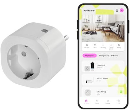 OMAJIN by Netatmo, Smart Socket Timer, Energy Monitoring, Remote Control, Electricity Meter, Delayed Power Off, Energy Saving, No Hub Required, WiFi 2.4Ghz, 16A/3 680W, OSP-SK