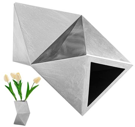 Moderne Blumenvase, Rhombus, moderne Vase, Blumenarrangement, Ornamente, Vasen, Heimdekoration, Esstischdekoration für Lilien, Gladiolen, Sonnenblumen