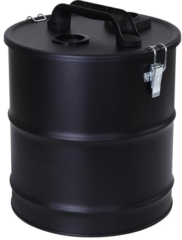 Huraoerrrr Ash Vacuum with Hose Nozzles 4-Gallon Black Ash Vacuum for Pellet Stoves Capacious Cleaner Accessories for Fireplaces, Pellet Grill, Wood Stove, Fire Pits