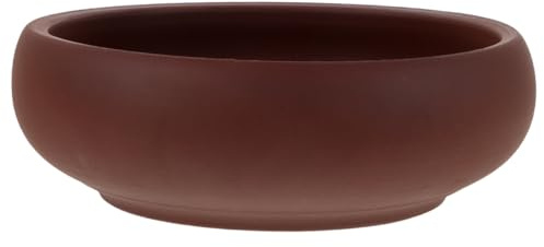 LALADEFIEE Teeschale mit Multifunktionaler Nutzung Brauner Farbe und Vintage aus Ton 600ml für Traditionelle Teezeremonien und Modernen Kaminbetrieb