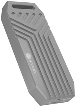 ICY BOX M.2 PCIe SSD Aluminiumgehäuse USB4 40Gbit/s IB-1919M-C42 | USB4 Gen 3x2 mit bis zu 40 Gbit/s ÜbertragungType-C Anschluss, M-Key SockelAluminiumgehäuse zur Wärmeableitung