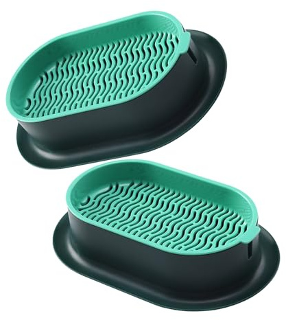 Duyeuau Gatti Erba Ciotola Pianta Vasi Con Grande Capacità Germinazione Vassoio Per Indoor Outdoor Piantare Gatti Erba Ciotola