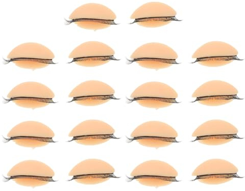 WRITWAA 9par Pestañas Simuladas para Practicar Kit de Párpados para Maniquí Extensiones de Pestañas Realistas para Entrenamiento de Esteticista