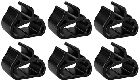 Clips Essuie Glace, 6 Pcs Clips Fixation Essuie-Glace, Clipses de Fixation Tuyau de Bras Essuie Glace pour 3008, 5008, C5, DS7, Attache Balai Durite Accessoire Tuyau Lave Entretien Rechange