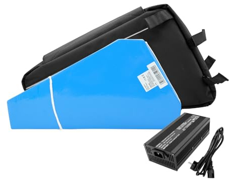 ESOULBIKE Batterie Triangle pour Vélo Électrique - Batterie Lithium 48V/52V/72V 30A/35A avec Chargeur 3A/5A + BMS pour Moteur de Vélo Électrique 500W-3000W (Entrepôt FR) (72V 30Ah)