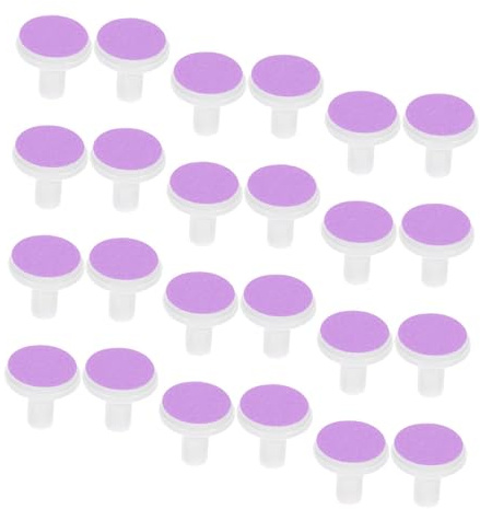 LALADEFIEE Têtes de Meulage Lot de 24 Faciles à Utiliser et Installer Coussinets de Rechange en Papier Abrasif et Plastique pour Lime à Ongles Électrique Bébé pour Tout-petits
