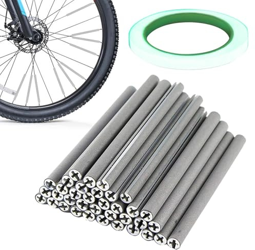 Jiwyunlu Réflecteurs De Rayons pour Roues De Vélo - 36 Pièces Sécurité Haute Visibilité,Attaches Réfléchissantes pour VTT Et Vélo - destinés aux Cyclistes Adultes et, Randonnées Nocturnes Extérieures