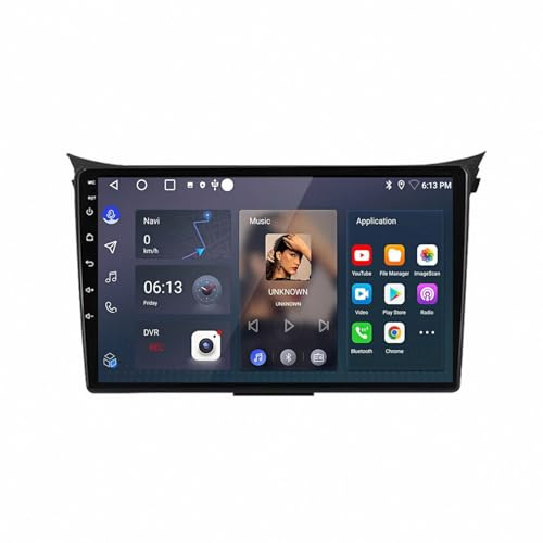 Lastbilsnavigering för Hyundai I30 Elantra GT 2011-2017 Med Apple Carplay Och Android Auto, Bärbar Pekskärm, Trådlös Biluppspelningsskärm Med Röststyrning, 4 Kärna 2G＋32G