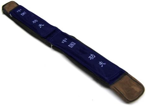Yudu Bolsa para espada de Tai Chi con 2 bolsillos exteriores con caracteres en la chinchina.