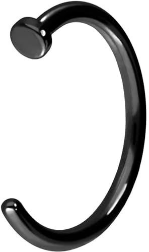 PIERCINGLINE Nasenring offen aus Chirurgenstahl - Nasenpiercing in 4 Farben und vielen Größen