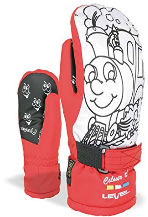 Level Pop Art Jr Mitt Barnhandskar Flerfärgad röd Storlek: 5