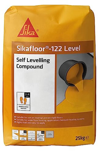 Sika Sikafloor 122 Level Self Levelling Compound, Grey, 25 kg