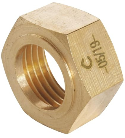 SOMATHERM FOR YOU, Ecrou laiton 6 pans 20/27 pour tube cuivre Ø16 - Raccordement collet battu, étanchéité avec joint plat, compatible eau chaude/froide, installation facile