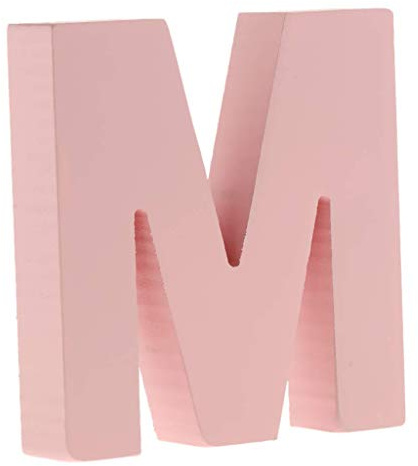Unbekannt Holz-Buchstaben, 26 Buchstaben, Festzelt-Buchstaben, Wandschild, zum Aufhängen, A-Z, für Kinderzimmer, Kinderzimmer, Dekoration, Pink (M)
