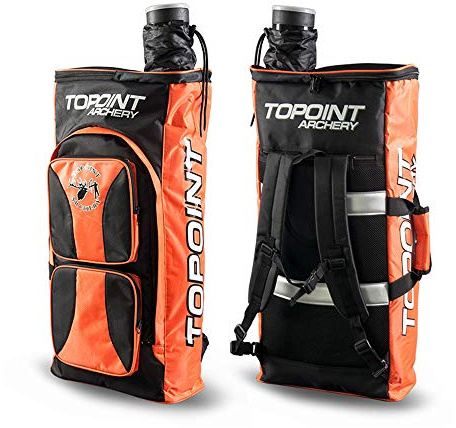 Archery Backpack Takedown Recurve Bow Cases Carry Bow Bag Back Pack Carrier with Arrow Quiver (Orange)