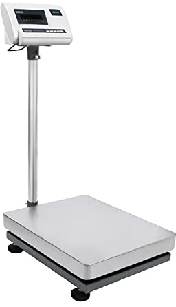 U.S. Solid 680 lb x 0.02 lb Digital Bench Scale, Stainless Steel Postal Package Shipping Scale, 310 kg Capacity, 10 g Accuracy, 16 x 20 Platform, Lb/Kg Conversion Supported