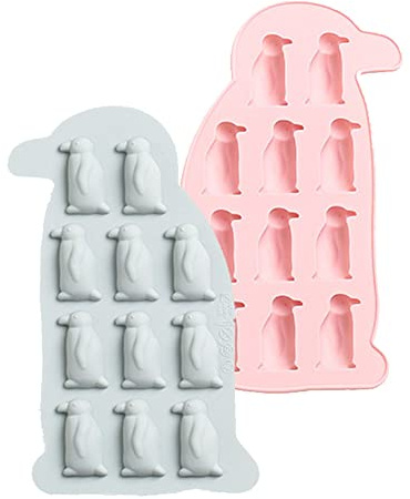 2 Pièces Moule En Silicone En Forme De Pingouin Drôle Pour Chocolat, Bac à Glaçons Fête Et Faveurs, Savon Et Gelée Bricolage