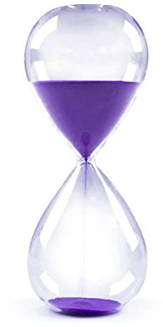 Sanduhr-Sanduhren, bunt und modisch, Biloba-Sanduhr-inspiriertes Glas, 3 Minuten/5 Minuten/15 Minuten/30 Minuten/45 Minuten/60 Minuten, für Zuhause, Büro, Schreibtisch-Dekoration