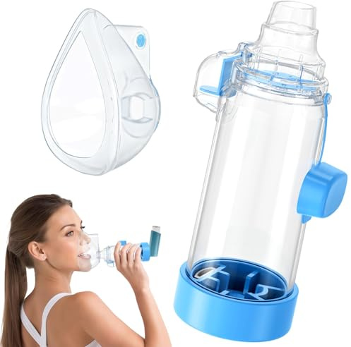 Ramixi Inhaler Spacer for Adult and Kids NESSI OTC SPACER (Blue/Adult)