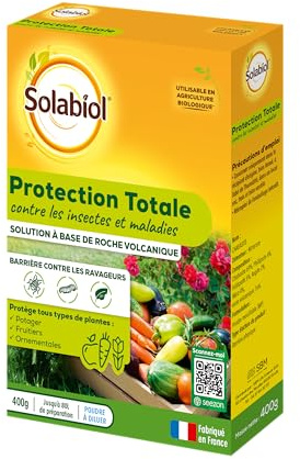 SOLABIOL Bouclier Protecteur - Lutte contre les Maladies & Insectes - 400g | Potager, Arbustes, Plantes, Cultures fruitières - Utilisable en Agriculture Biologique - SOCHA400