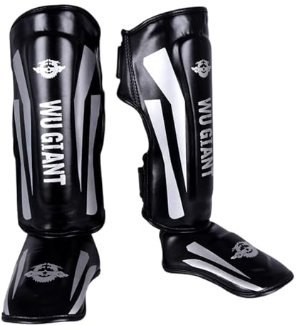 Chaoyilian Paratibie Muay Thai,Parastinchi Kick Boxing,Parastinchi Karate,Paratibia Kick Boxing,Design Leggero,Leggere E Resistenti,Elastico,per Calci in Kickboxing,Muay Thai E Altre Arti Marziali