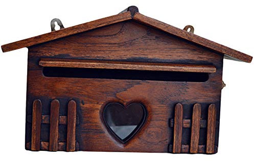 Nagoyuki Cassetta Postale nel Legno Retrò Cassetta Postale Squisita Cassetta per Suggerimenti Antipioggia per Esterni Cassetta Delle Lettere Creativa per Forniture per Ufficio un Casa