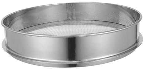 Kisangel Tamiz De Tierra De Acero Inoxidable Tamiz Multifunción para Jardín para Separar Frutas y Rocas