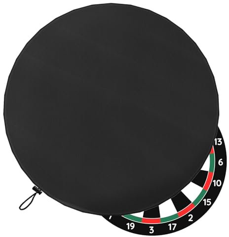 Generic Wasserdichte Dartscheibenabdeckung – Outdoor-Dartscheibenabdeckung | Oxford 600D Dartboard-Schutzhaus | Staubdichte Abdeckung für Indoor-Dartscheibe