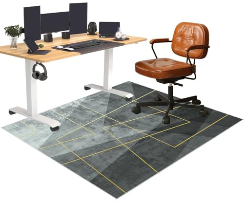 Bodenschutzmatte Bürostuhl für Hartböden, Gaming Stuhl Unterlage für Teppiche, Schreibtischstuhl Unterlage für Laminat, Teppich Unterlage-Kratzfest 160 x 200 cm Geeignet für Büro und Zuhause