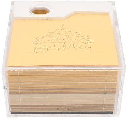 Bloc-notes 3D Chinois Dragon en Papier, Briques Décoratives en 3 pour les Voyages, Acrylique décoré, Papier Artisanal, Ornement Créatif, Bloc-notes Tendance Nationale