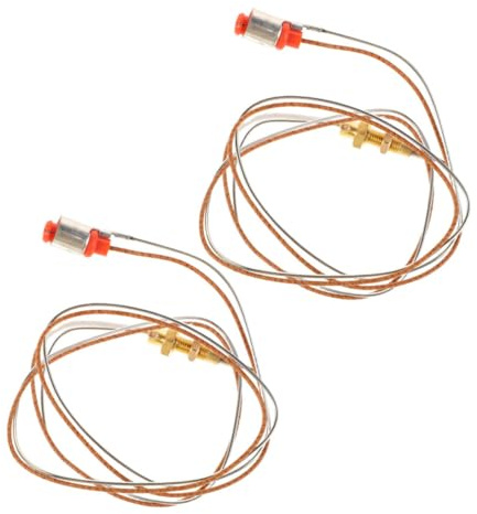 POPETPOP Termocoppia Piano Cottura con Pulsante Accensione, 2 Pezzi, Acciaio Inossidabile, Protezione Spegnimento Fiamma per Cucina