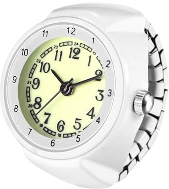 OIDEA Damen Ringuhr Uhrenring Elastisch: Retro Damenuhr Analog Quarz mit Arabischer Zifferblatt Vintage Geschenk für Frauen Freundin Geburtstag Weihnachten