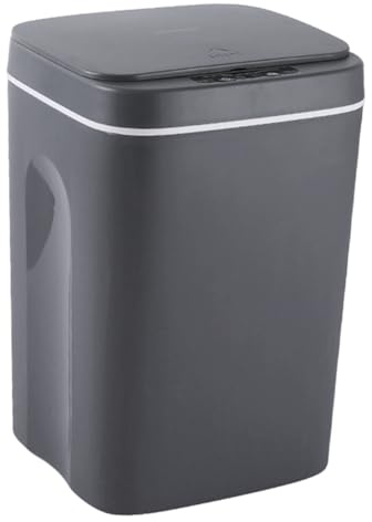 LABRIMP Papelera Inteligente Automática de Inducción Grande para Cocina y Baño Cubo de Basura sin Ruido Material Inoxidable para Hogar y Oficina Capacidad Alta