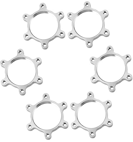 ARTSEWPLY 6stücke Naben-scheibenadapter Für Fahrradbremsen Umrüstsitz Für Scheibenbremsen Kompatibler Adapter Für Mountainbikes Und Rennräder