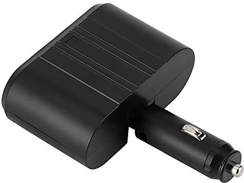 Fafeims Società di Sigaretta per Sigaretta per Auto 12-24 V Accendi Universale Adattatore di Caricatore Splitter per Sigari a 2 Vie, Porta di Carica Rapida USB, compatibilità Universale, Uscita a