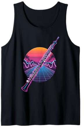 Retro Synthwave Oboe Oboista Canotta